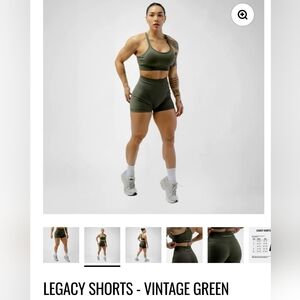Gymreapers Legacy Shorts- Vintage Green